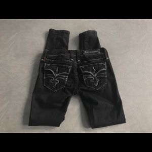 Rock Revival 28 Black Jeans Celine Skinny EUC